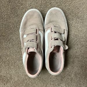 Pink Velcro Vans